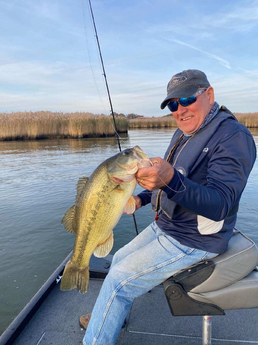 Capt. Jerry Sersen with a largemouth bass